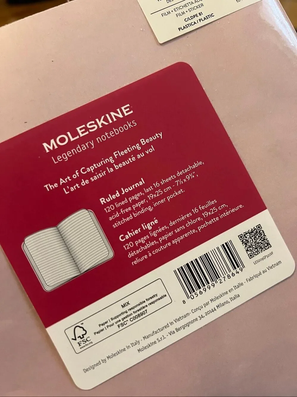 Moleskine Sakura Limited Edition XL Cahier Ruled Notebook NWT